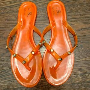 RSL by RASOLLI fun plastic flip flops